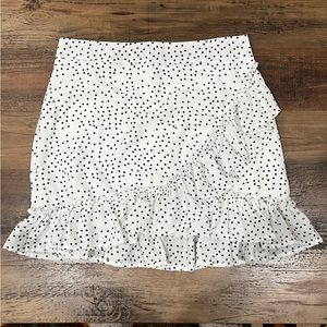 SOLD - SHEIN Polkadot Faux Wrap Skirt